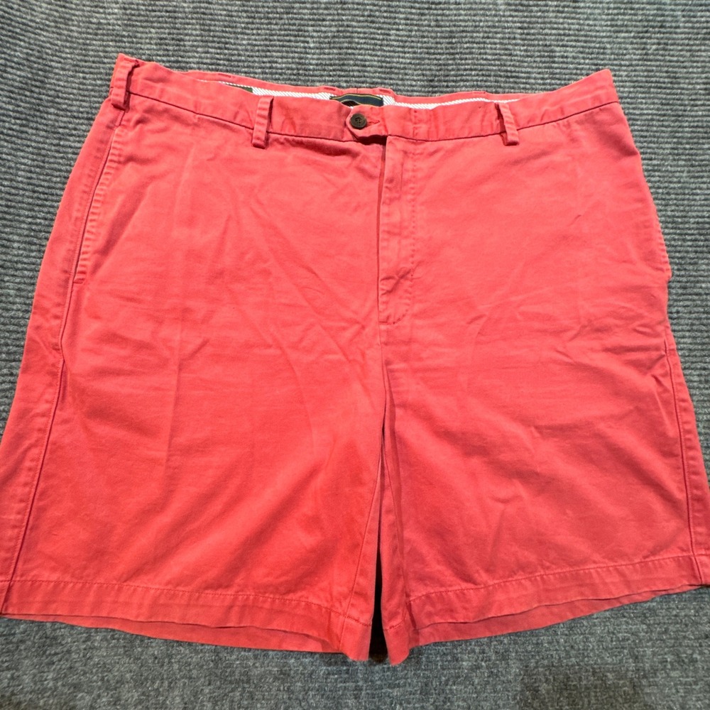 Orvis Men's Shorts Size 42 Red Coral Cotton Flat‎ Front Casual Chino Peru